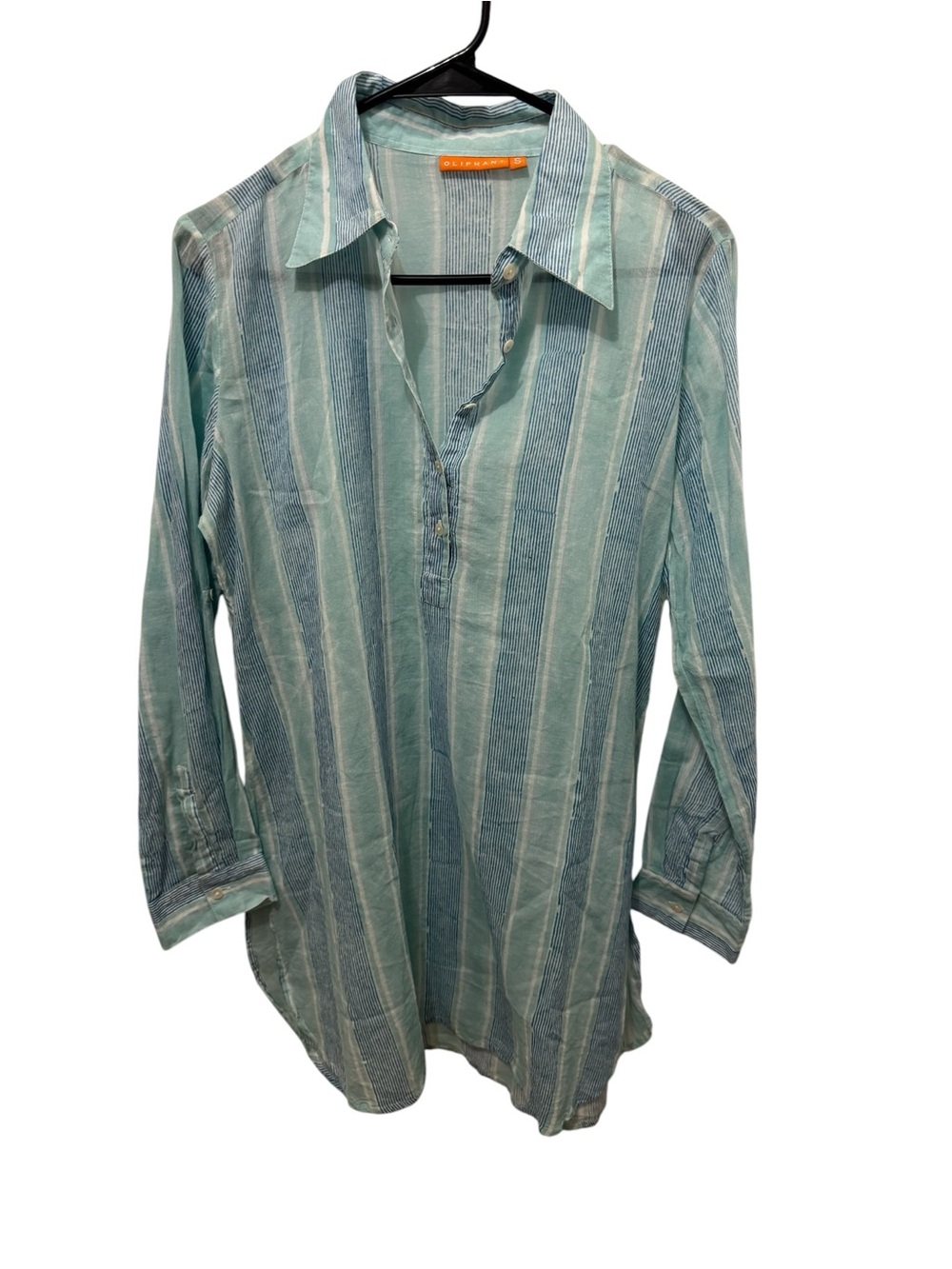 Oliphant 100% Cotton Lightweight Popover Top Size Small